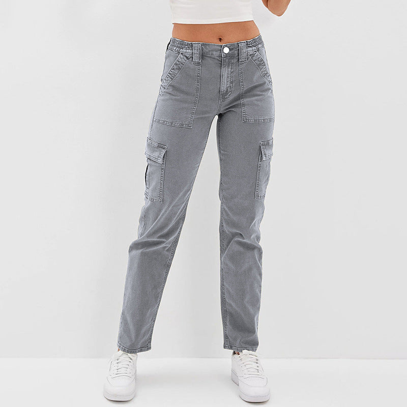Multi-Taschen Damen Jeans