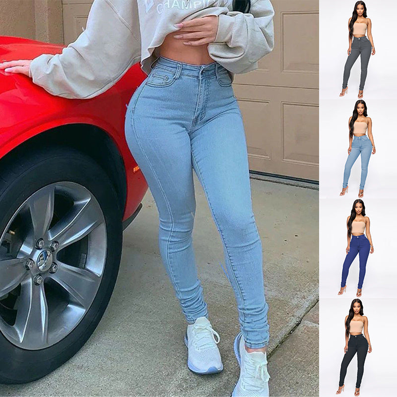 Damen-Schlankheitsjeans mit Hüftanhebeeffekt