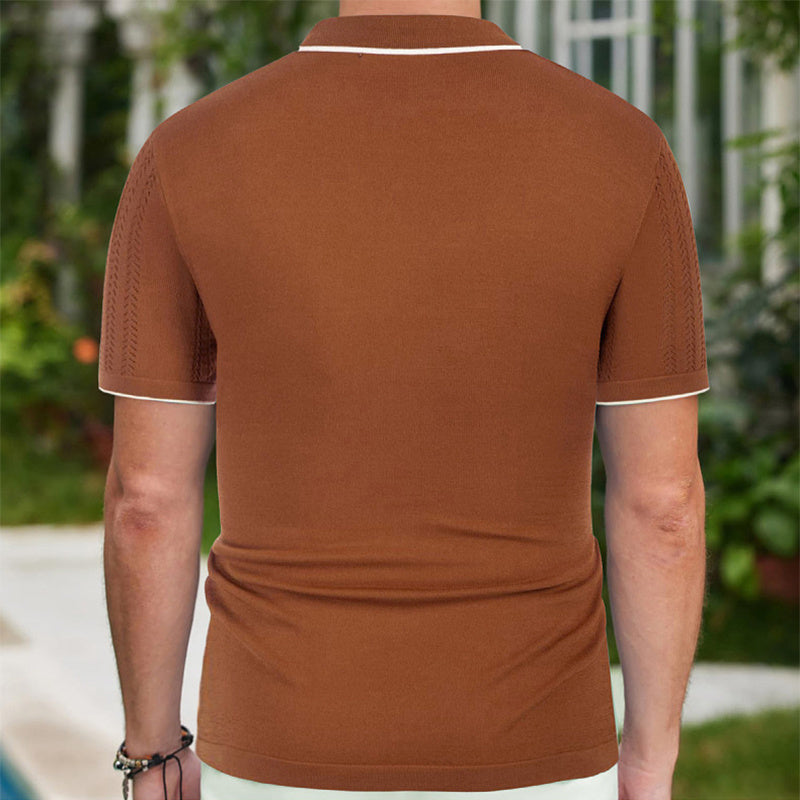 Gestricktes Polo-Shirt für Herren