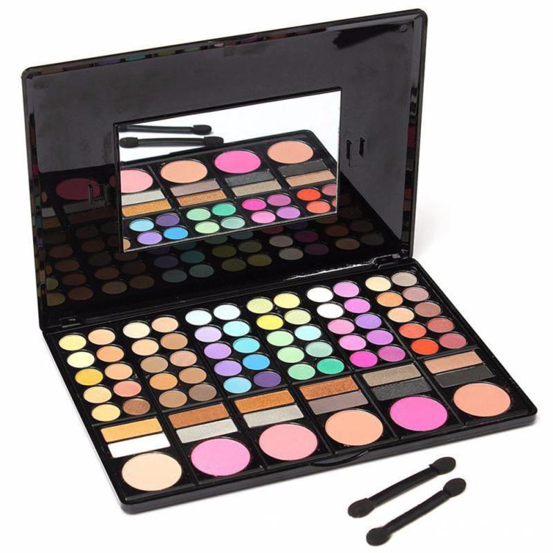 Lidschatten-Palette mit 78 Farben: Matte & Schimmer