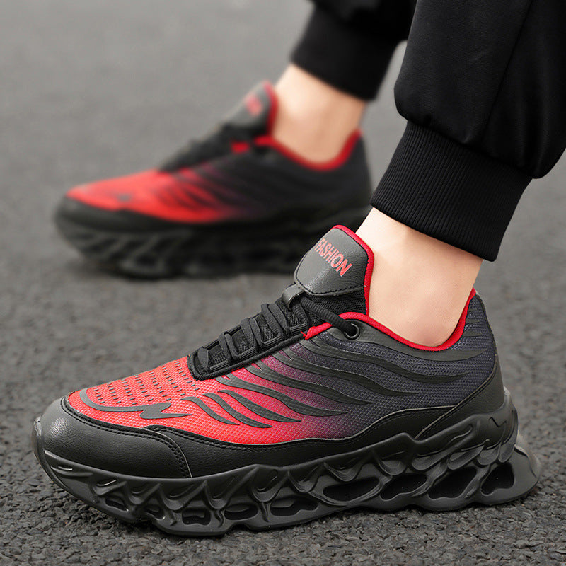 Herren Schnür-Sneaker mit dicker Sohle – Outdoor Sportschuhe