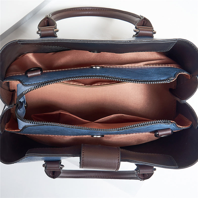 Damen Schultertasche mit großer Schnalle