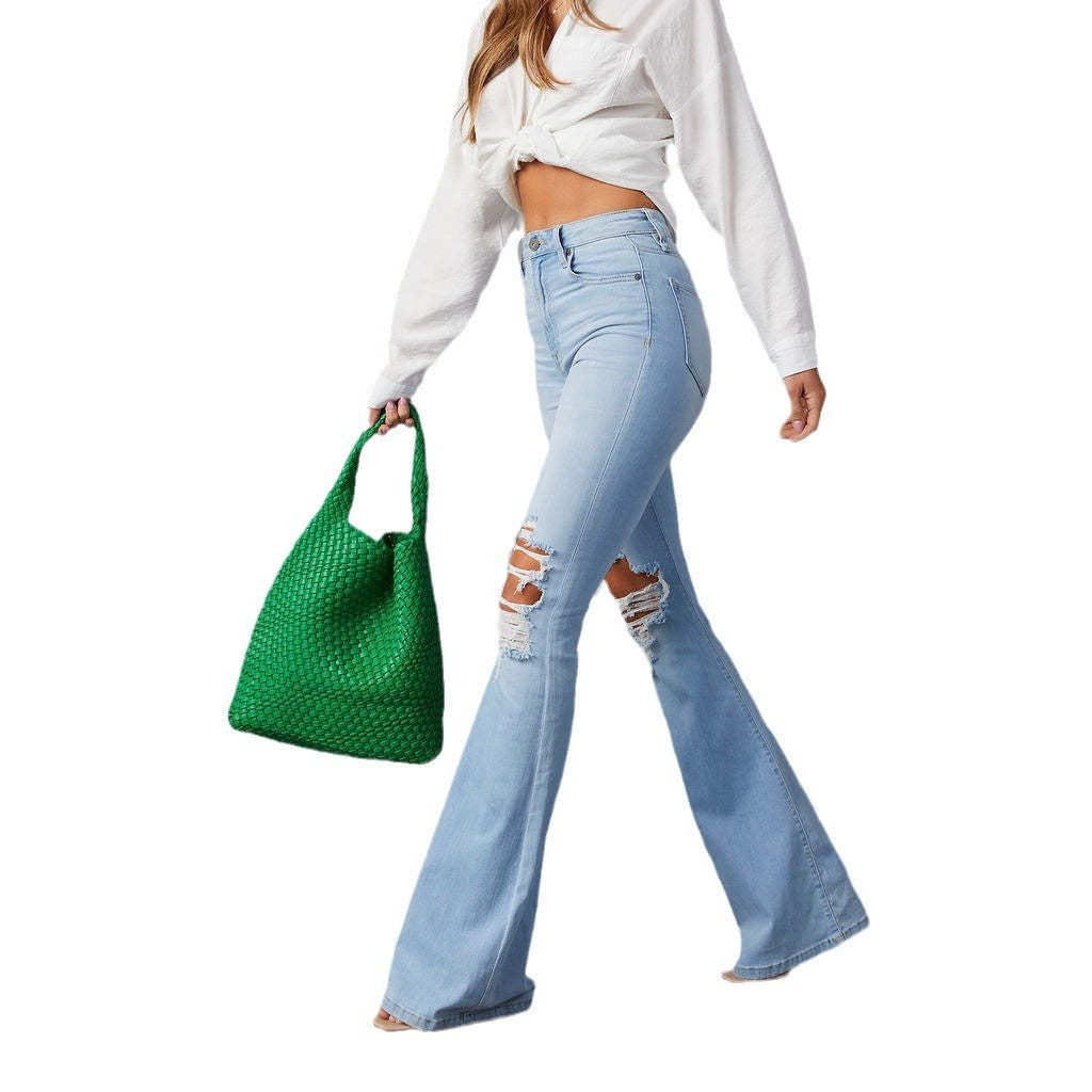 Mode-Temperament Weit geschnittene Jeans für Damen