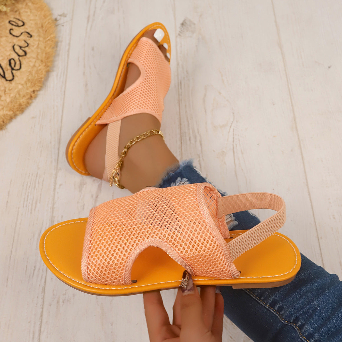 Neue Mesh-Sandalen – Sommerliche, atmungsaktive Strandschuhe