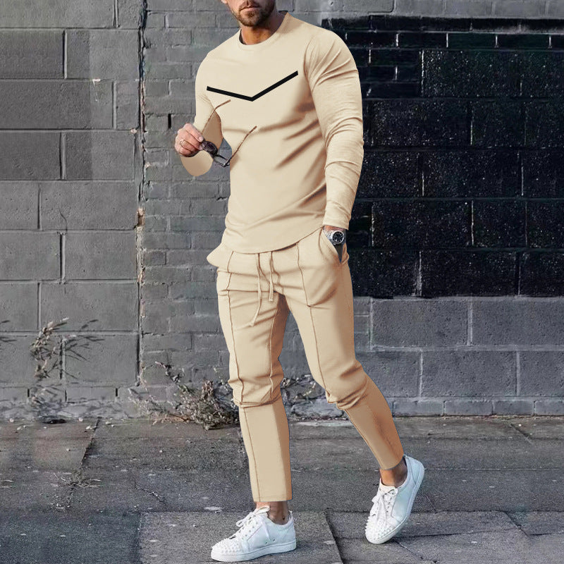 Rundhals Langarm T-Shirt & Hose