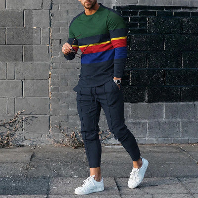Rundhals Langarm T-Shirt & Hose