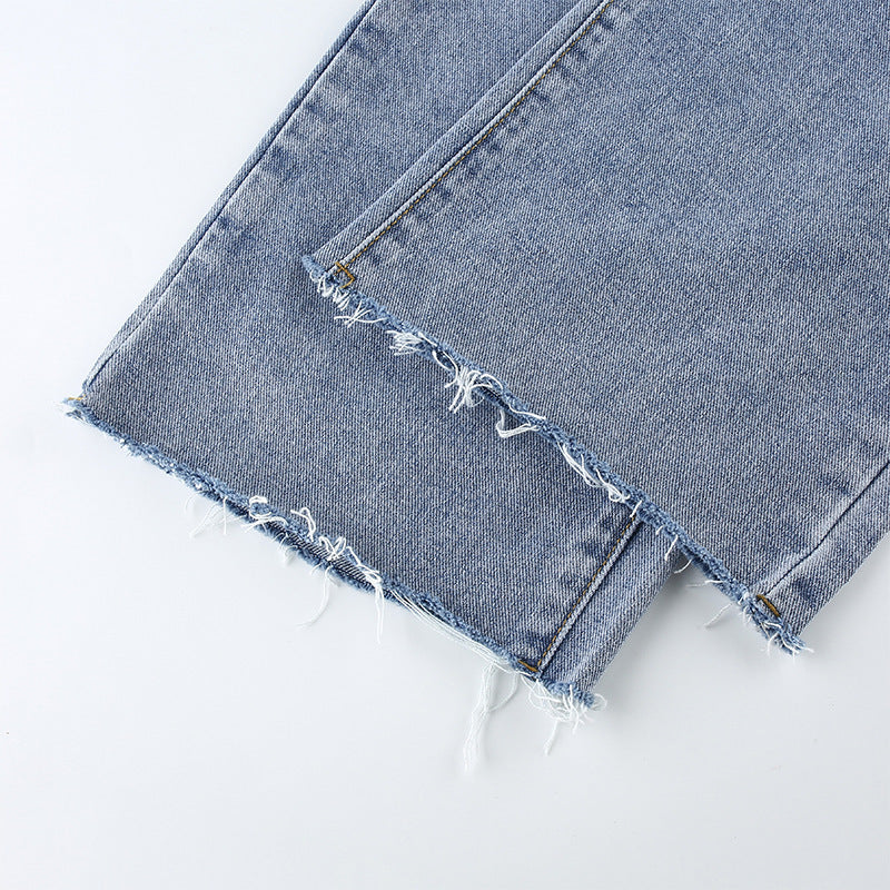 Damenjeans mit hoher Taille