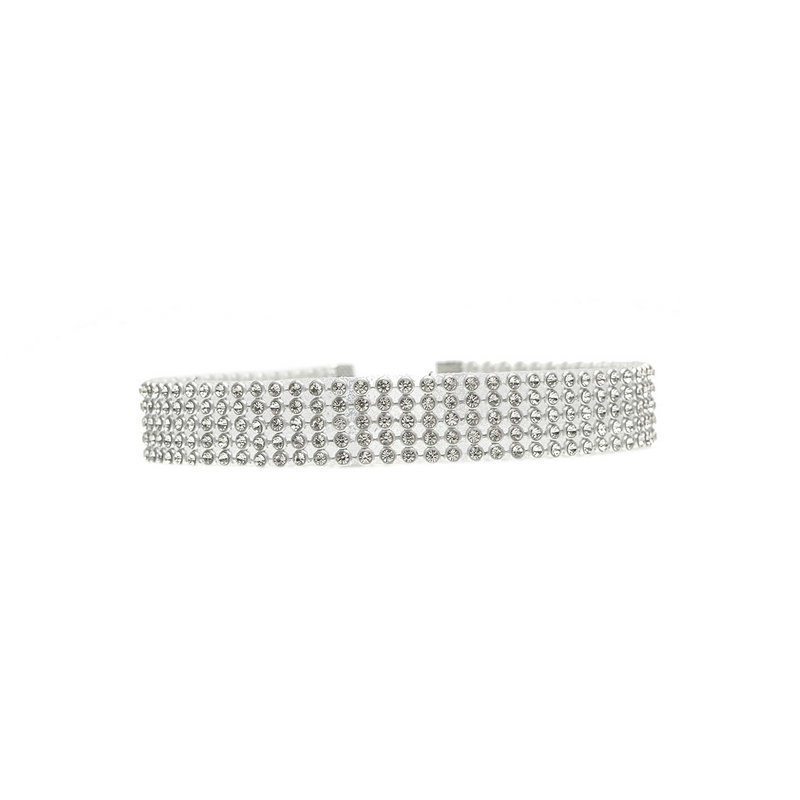 Elegante Halskette mit Kristallen und Strass für Damen