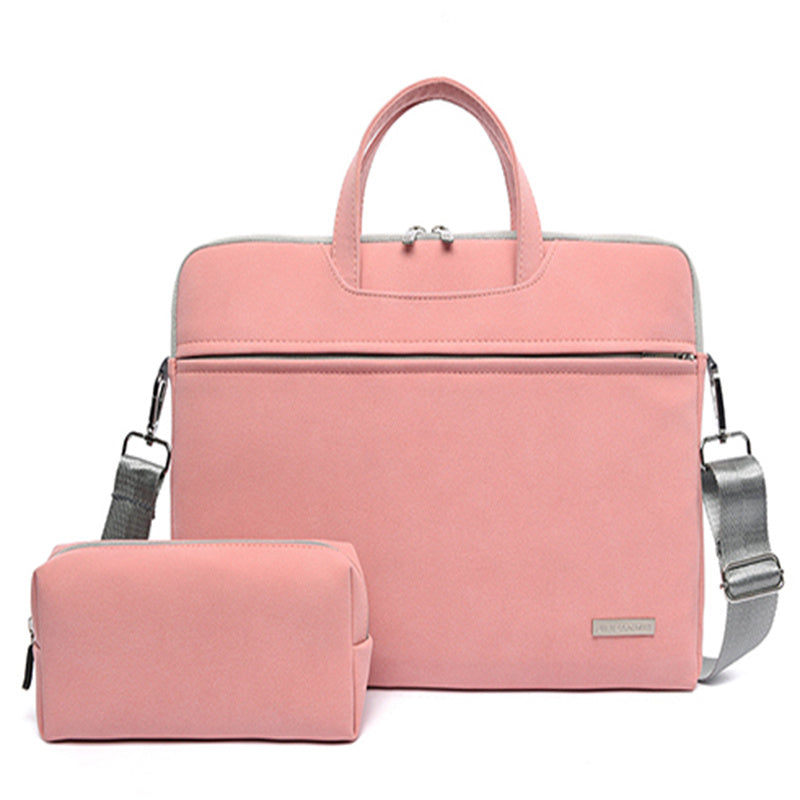 Damen PU-Leder Laptop Tragetasche Stilvolle Notebook-Tasche für Frauen