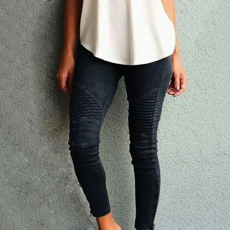 Plissee Leggings