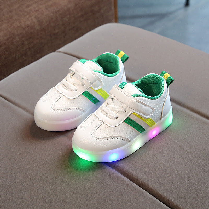 Kimmy Weiße LED-Turnschuhe