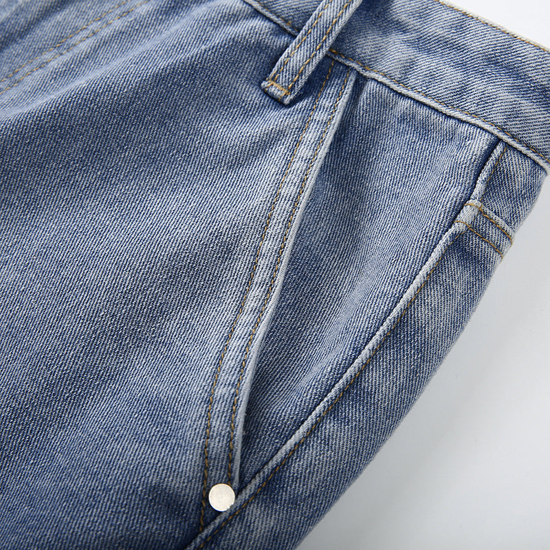 Denim-Hose mit geradem Bein