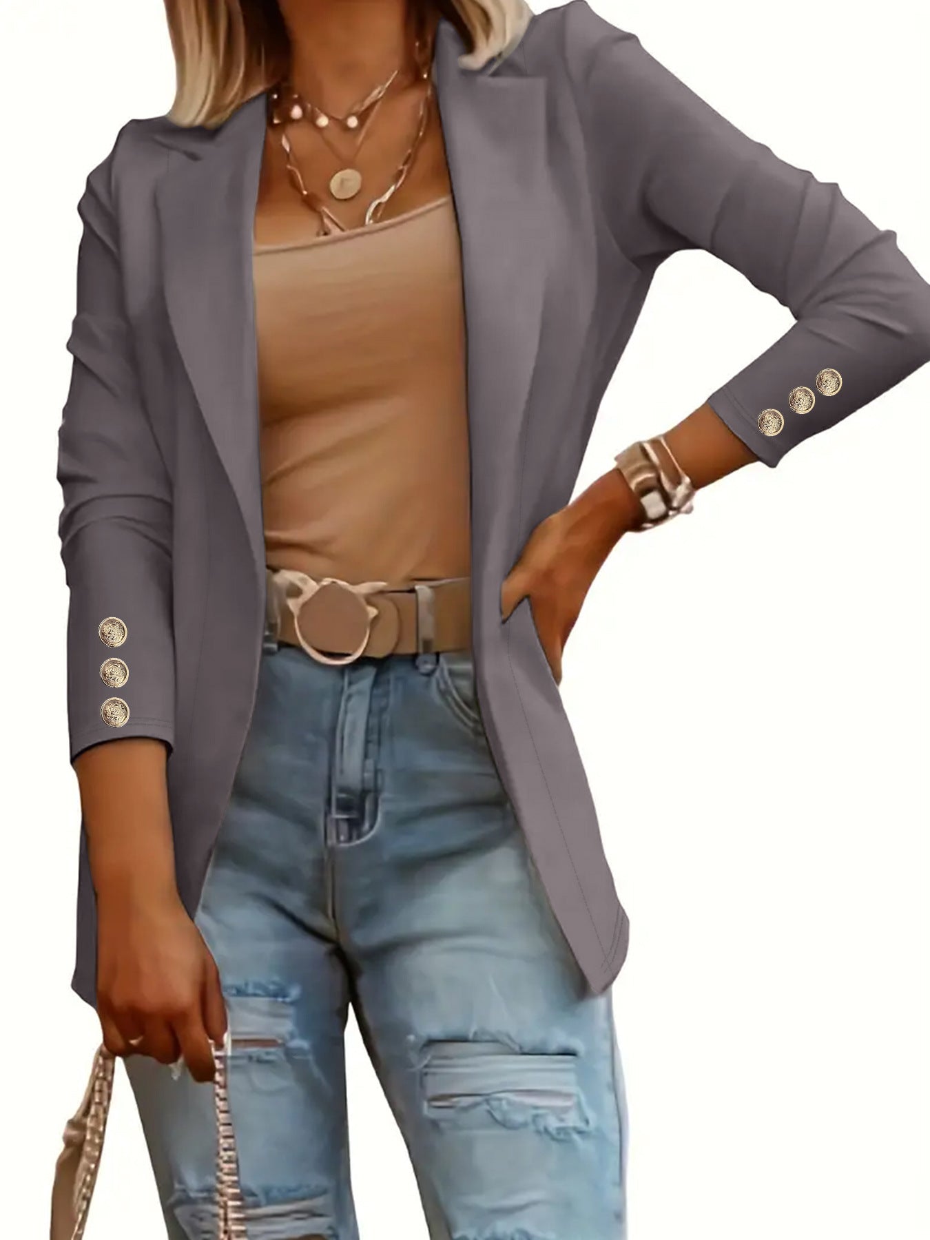 Damen Langarm Pullover - Modische Vielseitigkeit