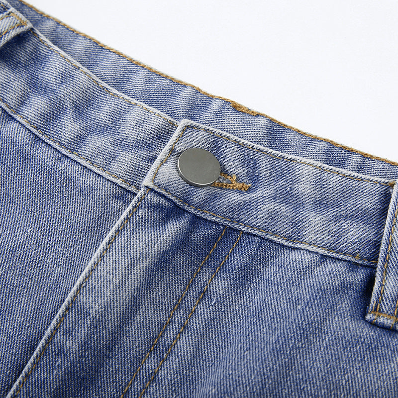 Denim-Hose mit geradem Bein