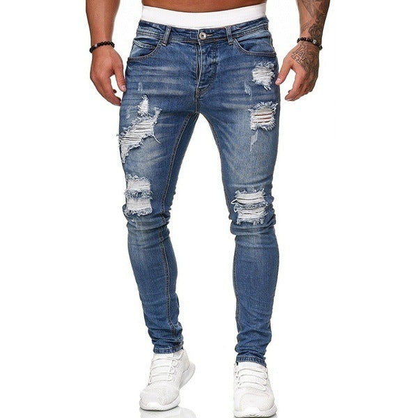 Jeans mit Rissen und Schmaler Passform