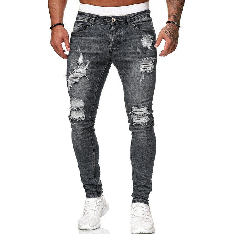 Jeans mit Rissen und Schmaler Passform