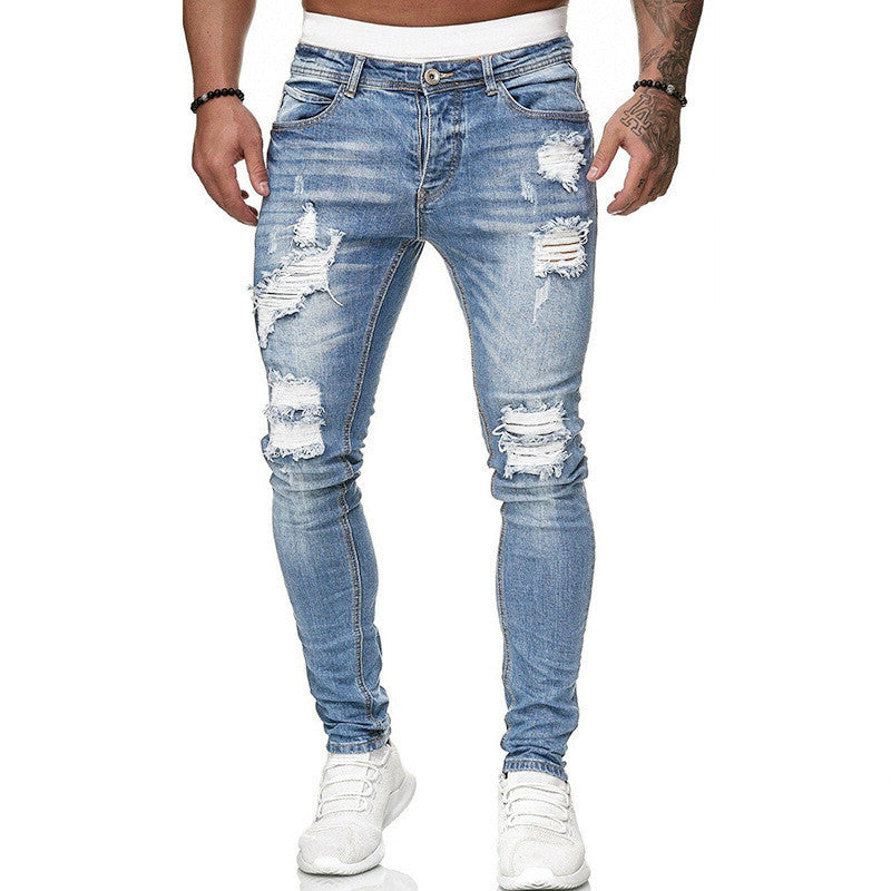 Jeans mit Rissen und Schmaler Passform