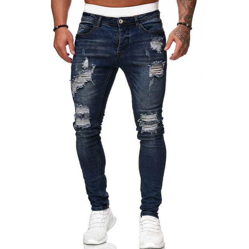 Jeans mit Rissen und Schmaler Passform