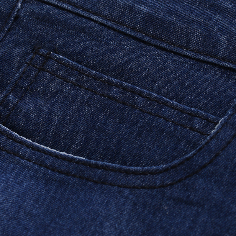 Tarnfarbene Herrenhose mit Falten Slim Fit