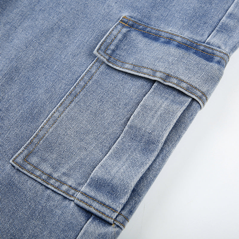 Denim-Hose mit geradem Bein
