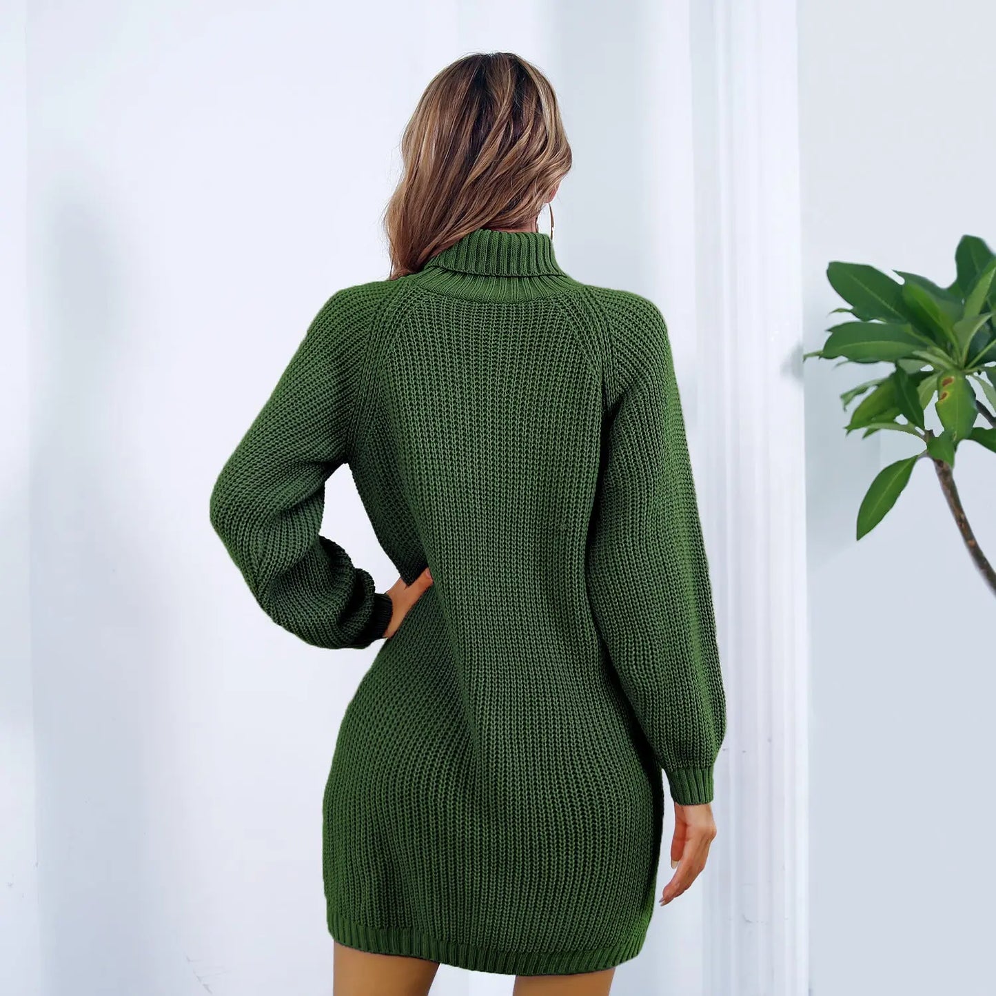 Langarm Pullover Kleid