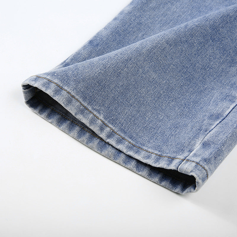 Denim-Hose mit geradem Bein