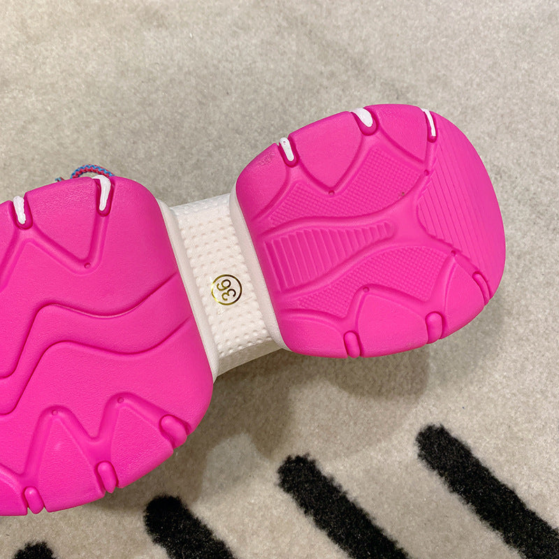 Mesh Atmungsaktive Casual Daddy Schuhe Vier Jahreszeiten