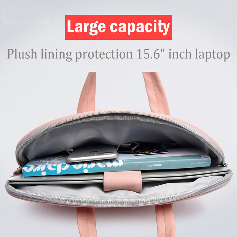 Damen PU-Leder Laptop Tragetasche Stilvolle Notebook-Tasche für Frauen
