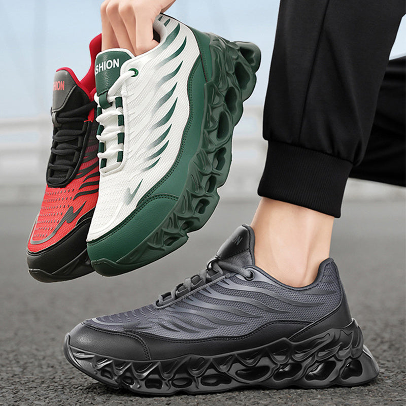 Herren Schnür-Sneaker mit dicker Sohle – Outdoor Sportschuhe
