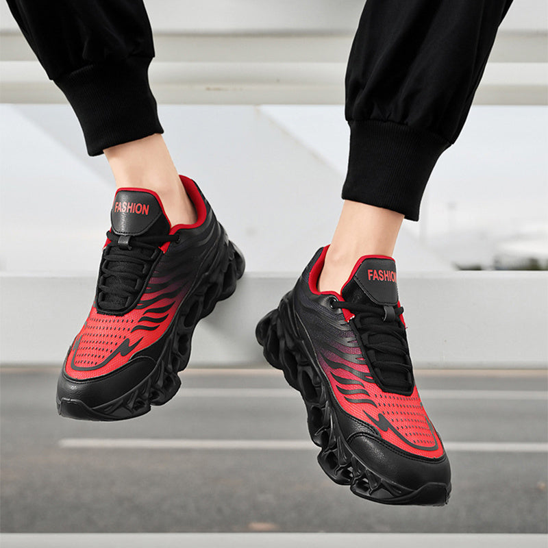 Herren Schnür-Sneaker mit dicker Sohle – Outdoor Sportschuhe