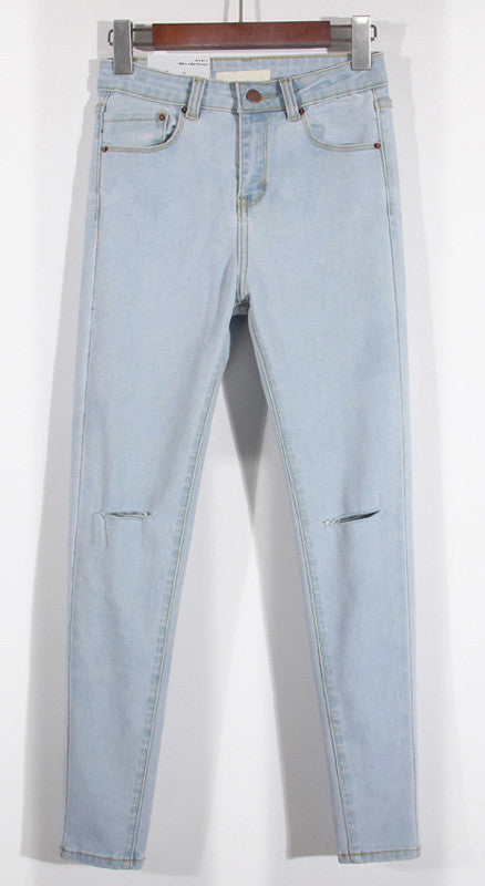 Vielseitige Damenjeans mit hoher Taille und Bleistiftschnitt
