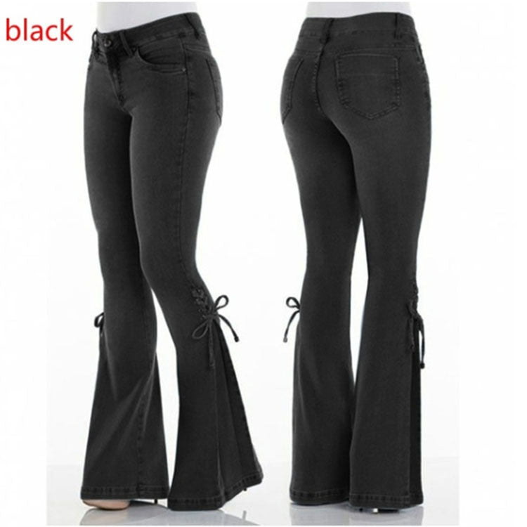 Stretch-Jeans für Damen mit mittlerer Taille