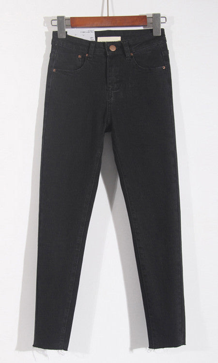 Vielseitige Damenjeans mit hoher Taille und Bleistiftschnitt