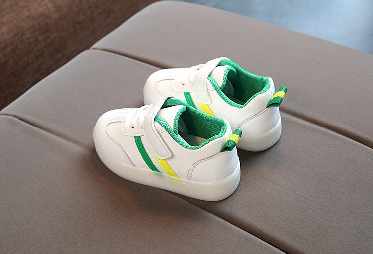 Kimmy Weiße LED-Turnschuhe