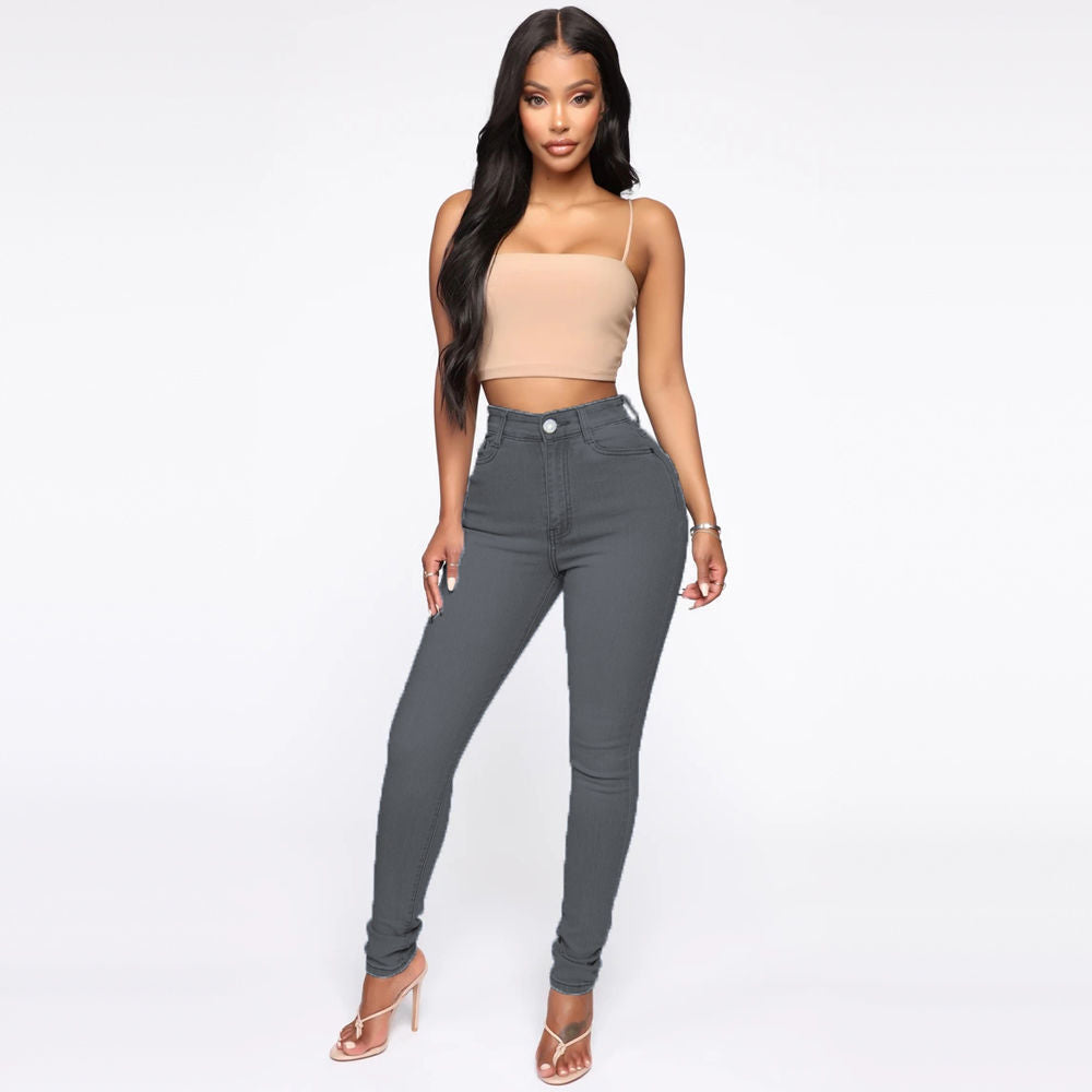 Damen-Schlankheitsjeans mit Hüftanhebeeffekt