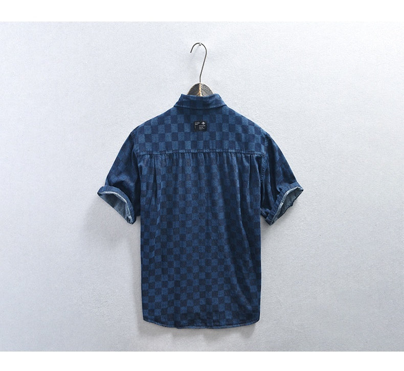 Herren Kurzarm-T-Shirt aus Baumwollmischung