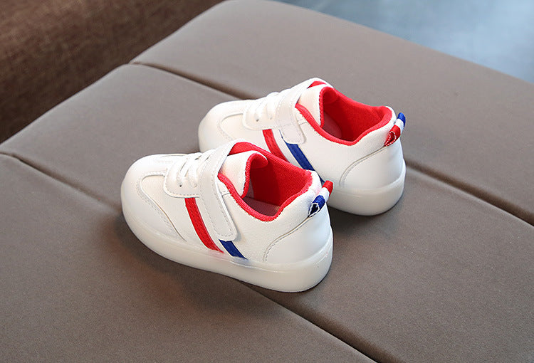 Kimmy Weiße LED-Turnschuhe