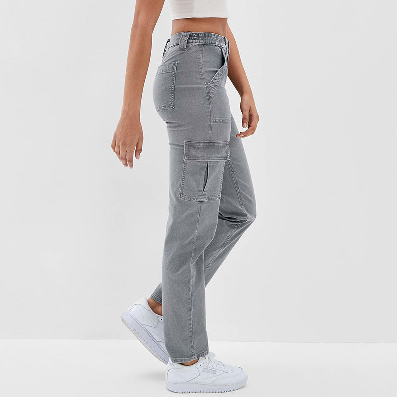 Multi-Taschen Damen Jeans