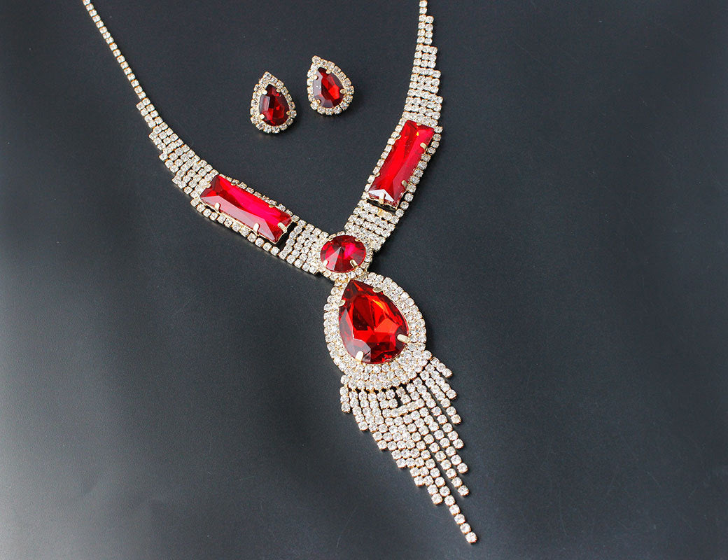 Diamant-Quaste, buntes Mikro-Hochzeitsschmuck-Set