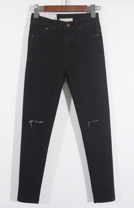 Vielseitige Damenjeans mit hoher Taille und Bleistiftschnitt