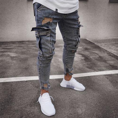 Urban Cargo Style Herren Jeans