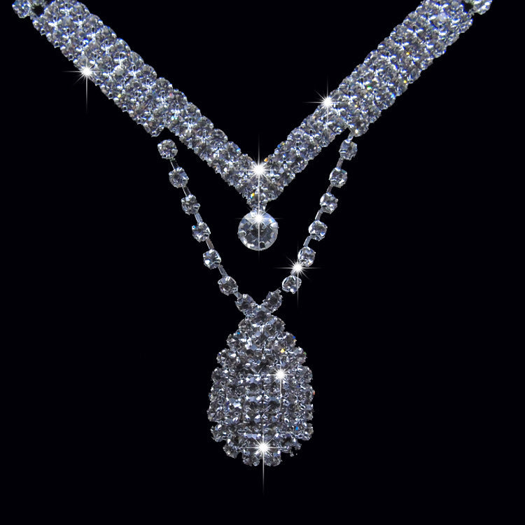 Bohrer-Wassertropfen-Brautschmuck-Set