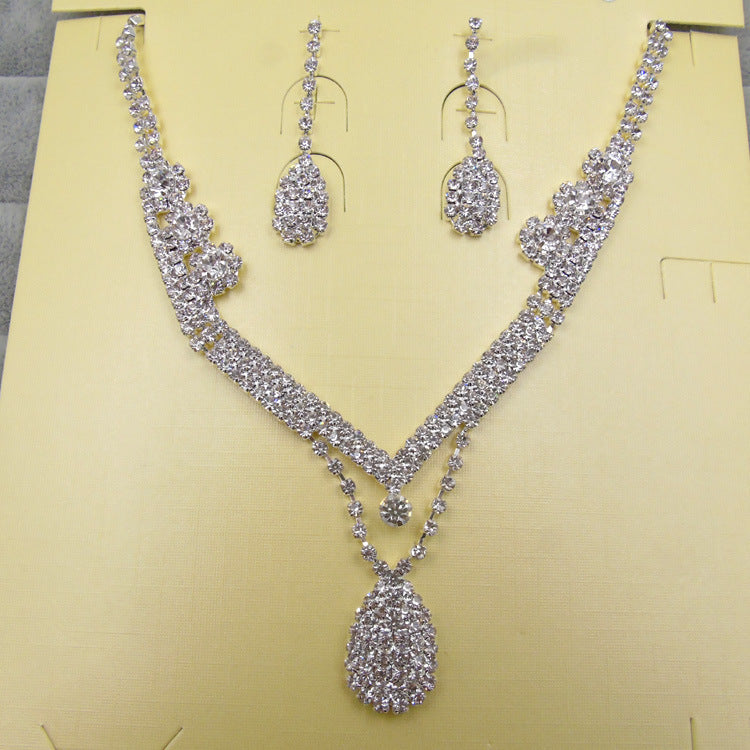 Bohrer-Wassertropfen-Brautschmuck-Set