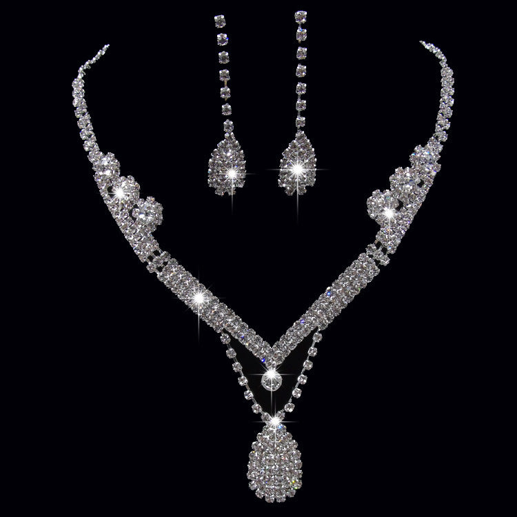 Bohrer-Wassertropfen-Brautschmuck-Set