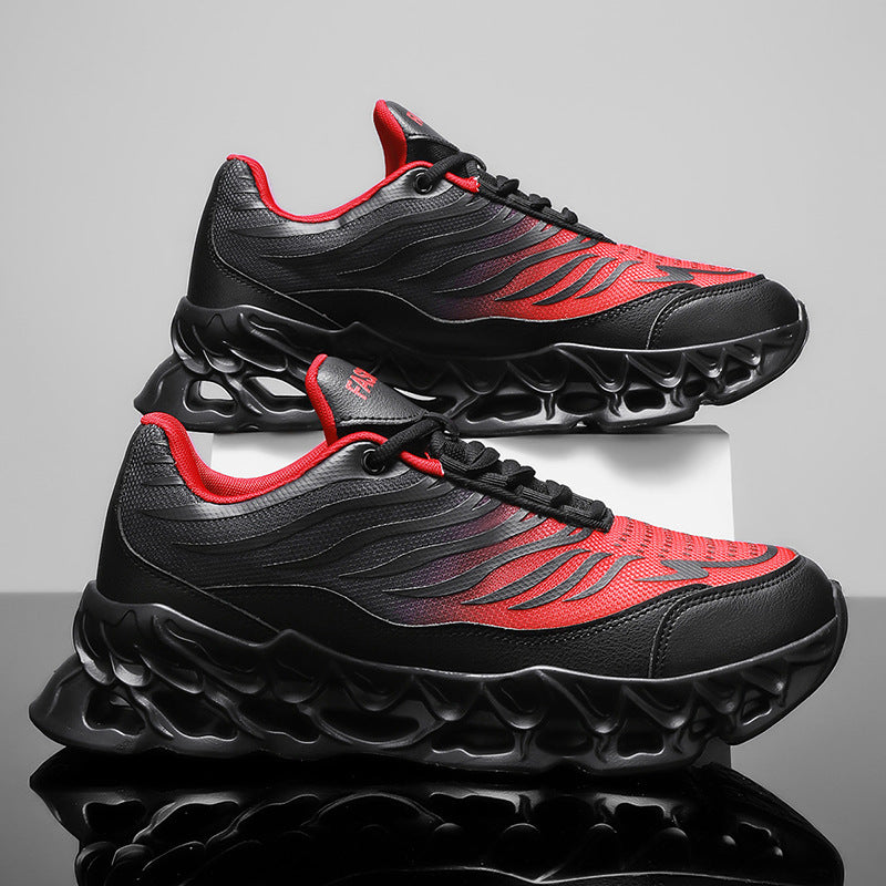 Herren Schnür-Sneaker mit dicker Sohle – Outdoor Sportschuhe