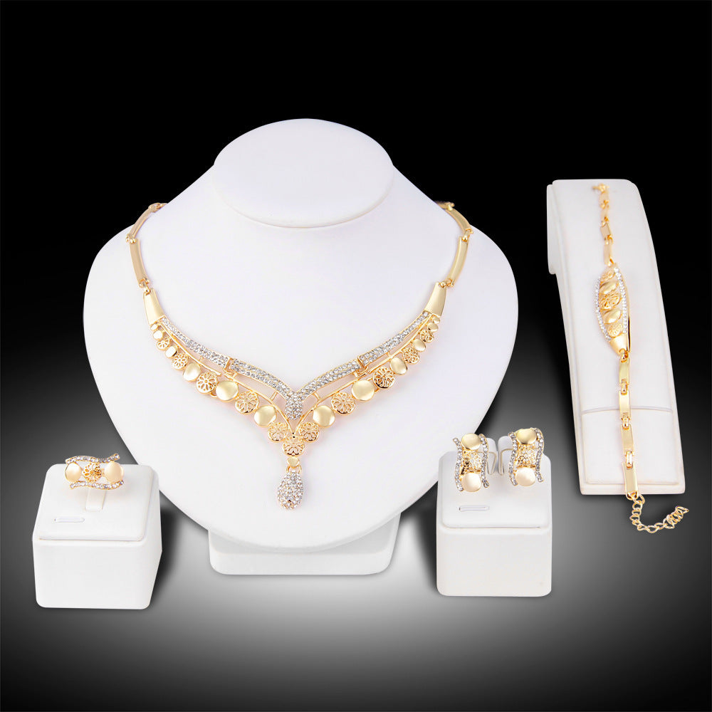 Übertriebenes Brautschmuck-Set 4-teilig