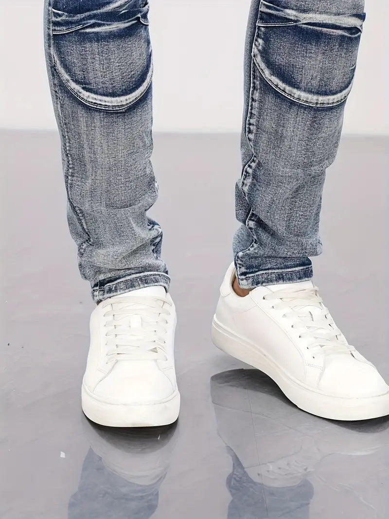 Retro Motorradjeans für Herren
