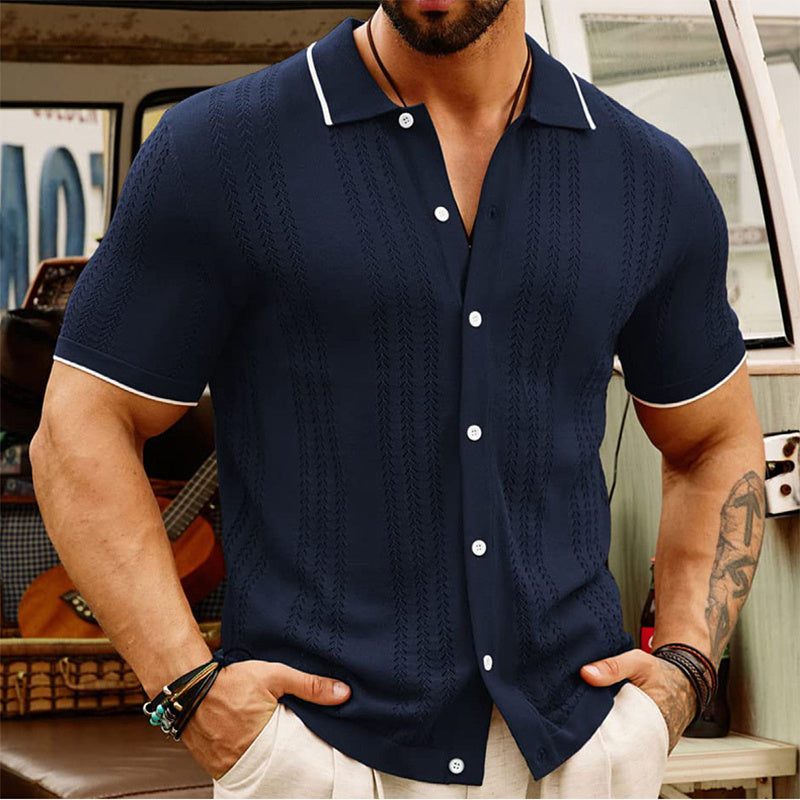 Gestricktes Polo-Shirt für Herren