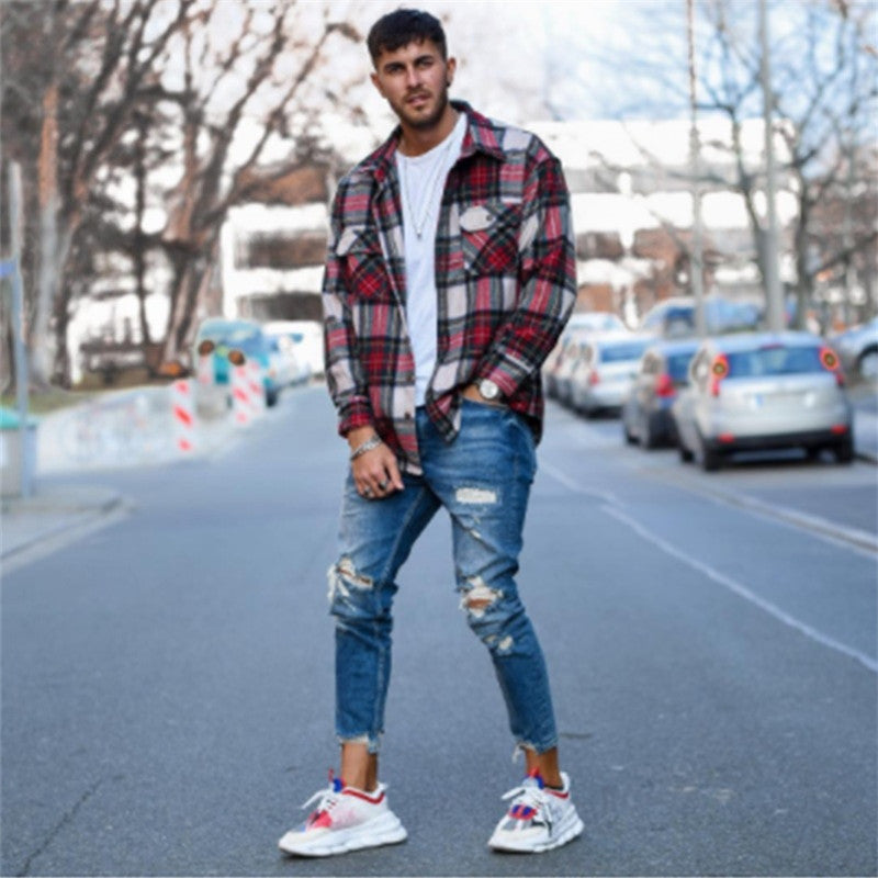 Herren Jeans mit Rissen