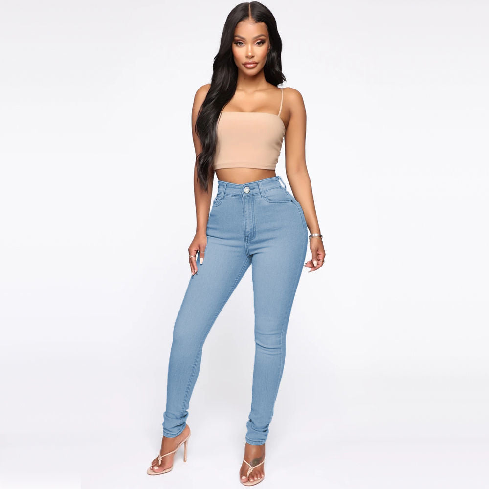 Damen-Schlankheitsjeans mit Hüftanhebeeffekt